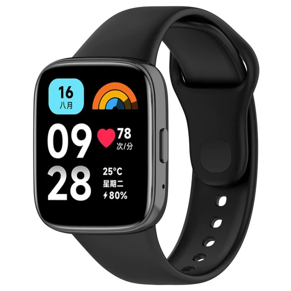 Xiaomi Redmi Watch 3 Active (Düz Watch 3 Değildir) Kordon Spor Silikon Kordon Mix - 3
