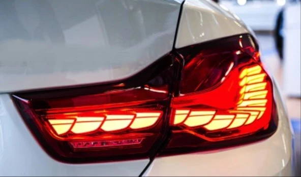 Autogp Bmw f32 f33 f36 gts stop lambası ledli dragon model kırmızı 2013 / 2018 - 4