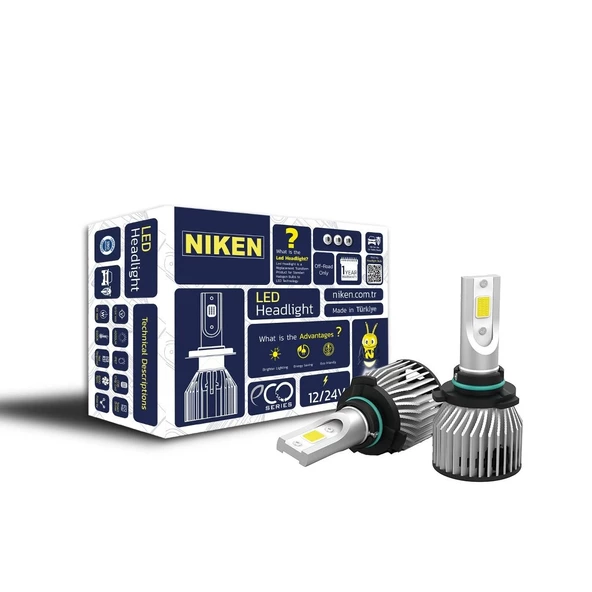 NİKEN 9012 led xenon far ampulü seti niken eco 8000lm