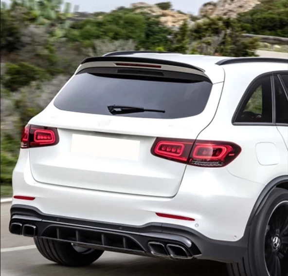 AUTOGP Mercedes glc x243 bagaj üstü spoiler pianoblack - Resim 3