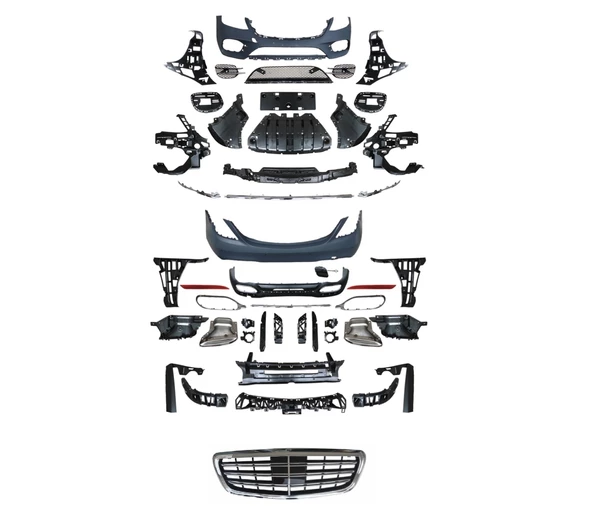 Autogp Mercedes w222 s450 body kit (ön arka tampon & panjur&egzoz)