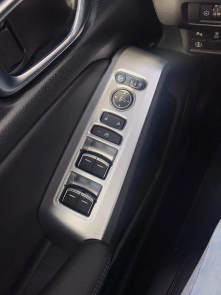 AUTOGP Honda civic uyumlu  cam düğme kaplaması gri 2022+ - 4