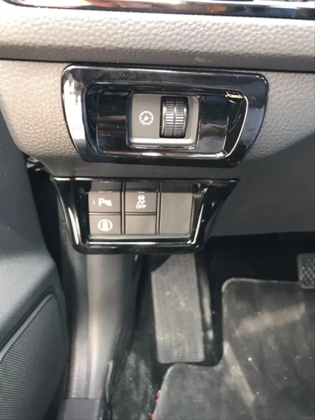 AUTOGP Honda civic uyumlu  kontrol panel kaplaması siyah 2022+ - Resim 3