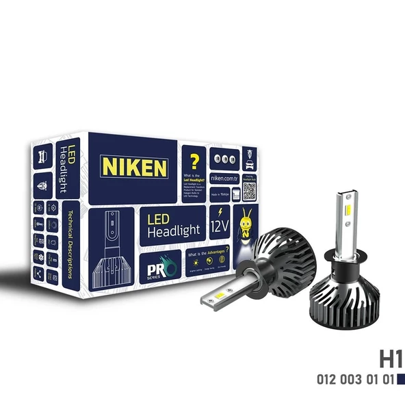 NİKEN H3 led xenon far aydınlatma seti şimşek etkili niken pro 6400lm