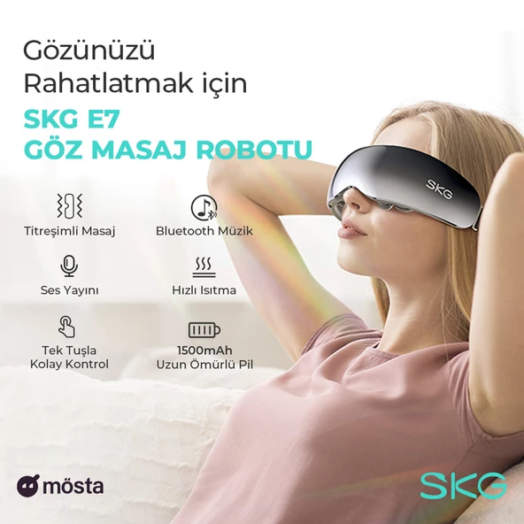 Skg E7-En Taşınabilir Akıllı Göz Masaj Aleti, Geleneksel Shiatsu,Altıncı Çakra Aktivasyonu, Şakak-Göz Çevresi - 2