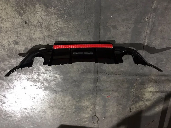 AUTOGP Vw polo mk6 arka tampon difüzörü 4 çıkış 2018+ pianoblack - 3