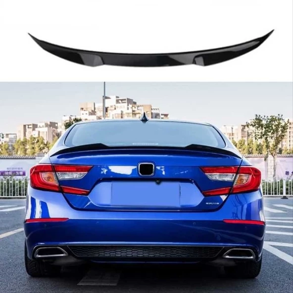 Autogp Honda accord uyumlu bagaj üstü spoiler yarasa piano black 2018+