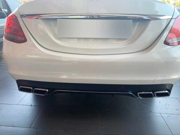 Autogp Mercedes w205 c63 difüzör ve egzoz seti standart tampon