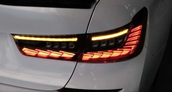 AUTOGP Bmw g20 gts led stop lambası takımı dragon kırmızı 2019+ - Resim 4