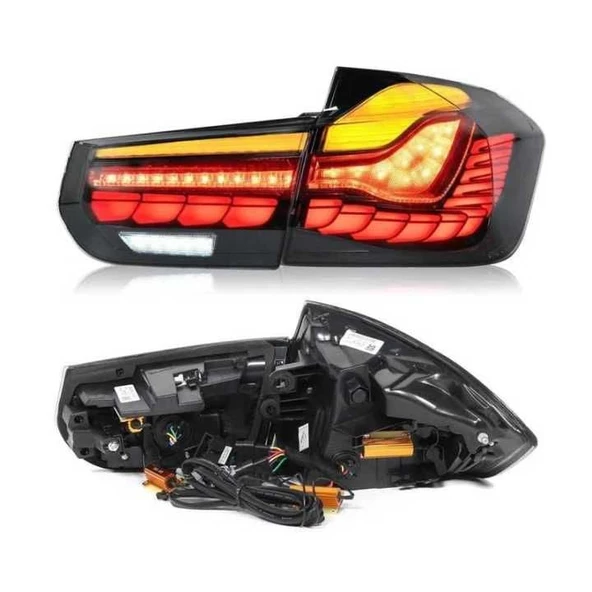 Autogp Bmw f30 arka stop lambası led gts model smoke 2012+ - 2