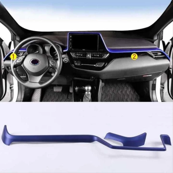 Autogp TOYOTA C-HR 2016-2019PANEL KAPLAMA 2 PARÇA - MAVI - 2