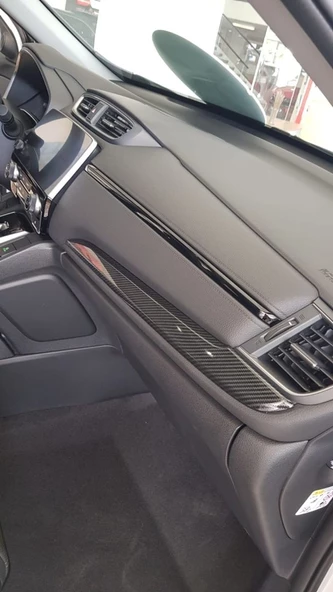 AUTOGP Honda crv uyumlu göğüslük kaplaması 2 parça karbon 2018+ - 2