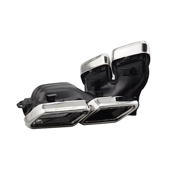 AUTOGP Mercedes w212 amg egzoz ucu set krom 4 çıkış kare ürün görseli 1