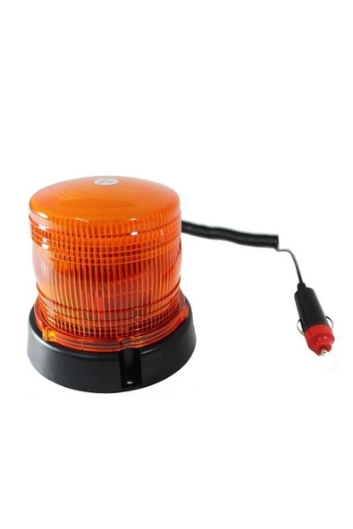 LEADER Flaşlı Sarı Mıknatıs Taban Tepe Lambası 12 -24 Volt