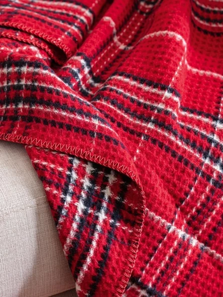 Homprime Scotch Çift Kişilik Battaniye 180X220 Kırmızı - 3