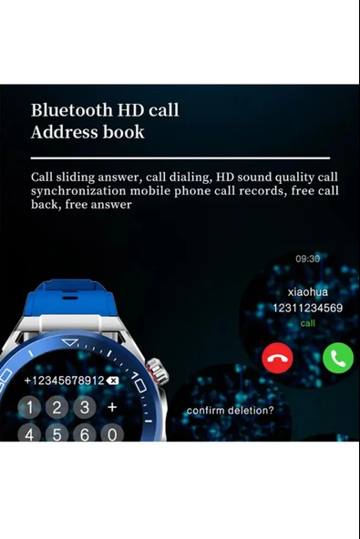 Watch SK4-SP4 Akıllı Saat 1,62inç 49mm Ip67 Full Hd Ekran Sesli Arama Nfc 2 Kordonlu - 4