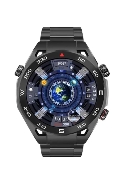 Watch SK4-SP4 Akıllı Saat 1,62inç 49mm Ip67 Full Hd Ekran Sesli Arama Nfc 2 Kordonlu - 2