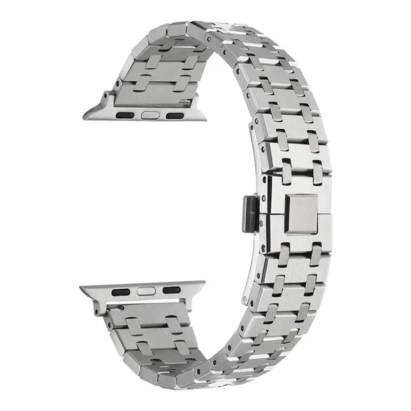 Apple Watch 42/44/45/46/49mm Kordon Zincir Dizayn Metal Kordon 83 2/3/4/5/6/se/7/8/9/10/ultra - 5