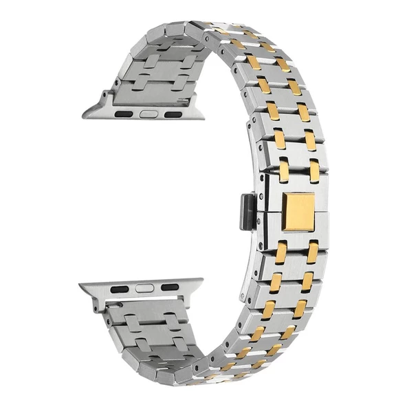 Apple Watch 42/44/45/46/49mm Kordon Zincir Dizayn Metal Kordon 83 2/3/4/5/6/se/7/8/9/10/ultra - 7