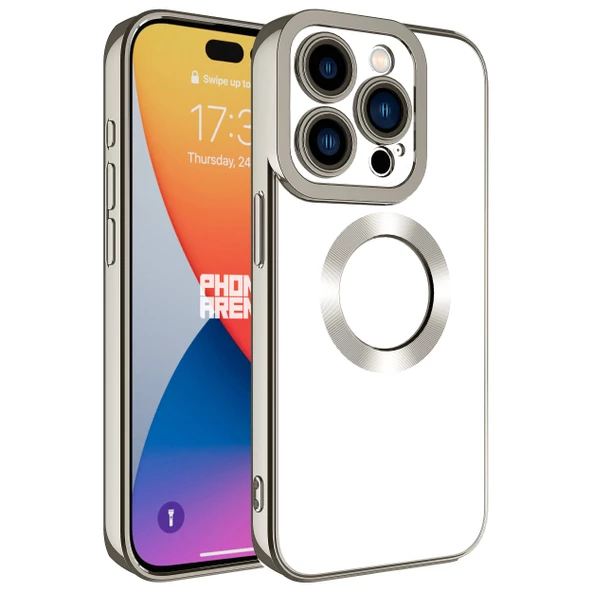 iPhone 15 Pro Kılıf Kamera Korumalı Logo Gösteren Omega Kılıf - Resim 12