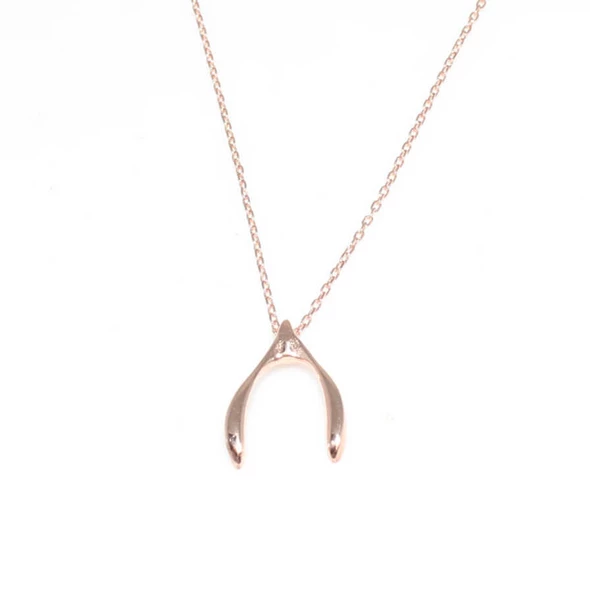 925 Ayar Gümüş Lades Kemiği Kolye - Resim 4