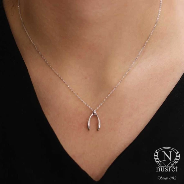 925 Ayar Gümüş Lades Kemiği Kolye ürün görseli