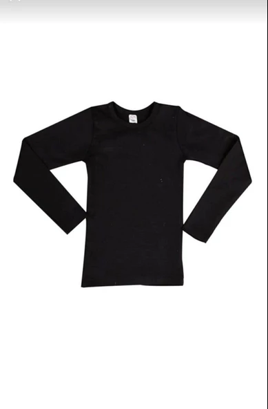 KOTA 2005 UNİSEX ÇOCUK TERMAL ÜST 2 ADET  SİYAH 9-10 Yaş - Resim 2