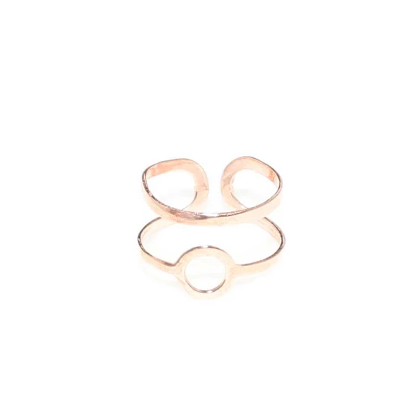 925 Ayar Gümüş Yuvarlak Yüzük, Pembe - Resim 8