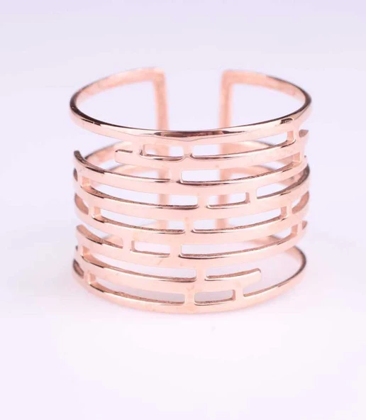 925 Ayar Gümüş Labirent Yüzük, Pembe - Resim 4