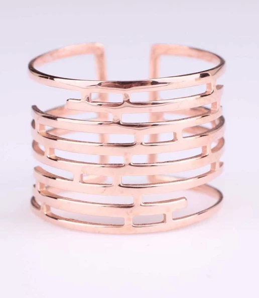 925 Ayar Gümüş Labirent Yüzük, Pembe - Resim 2