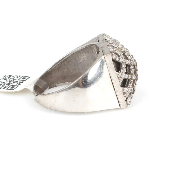 925 Ayar Gümüş Modern Tasarım Yüzük - Resim 3