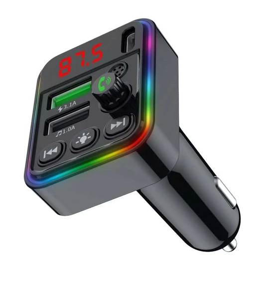 Concord C617 Rgb Işıklı PD 18 + QC 3.1A Şarj Bluetooth 5.1V Fm Transmitter