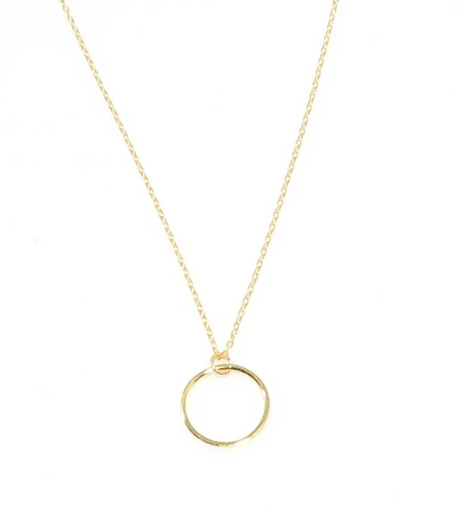 925 Ayar Gümüş Halka Kolye - Resim 6