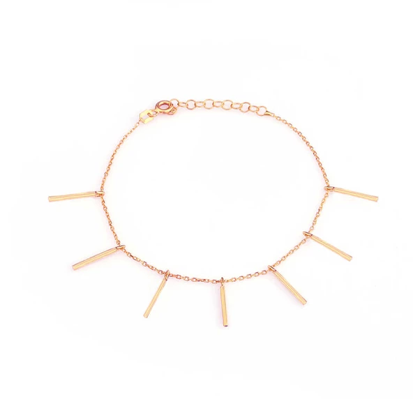 925 Ayar Gümüş Saçak Bileklik - Resim 3