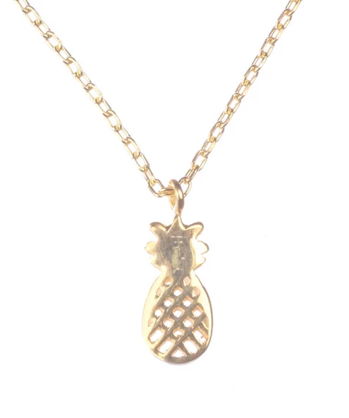 925 Ayar Gümüş Minik Ananas Kolye - 2
