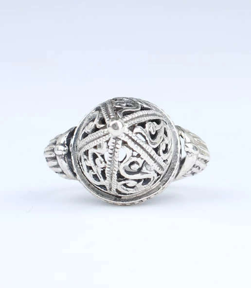 925 Ayar Gümüş Kubbe Modeli Yüzük - Resim 2