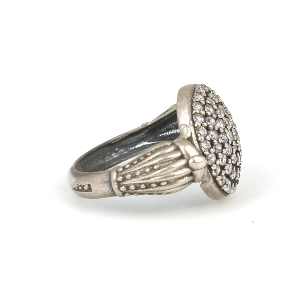 925 Ayar Gümüş Taşlı Tasarım Yüzük - Resim 6