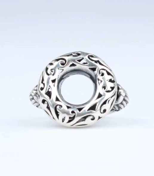 925 Ayar Gümüş Tasarım Yüzük - Resim 3