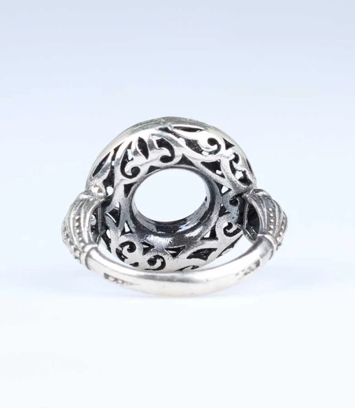 925 Ayar Gümüş Tasarım Yüzük - Resim 4