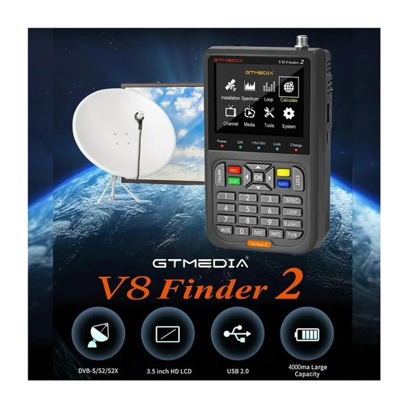 Novacom GT Media V8 Finder 2 HD Uydu Bulucu - 6