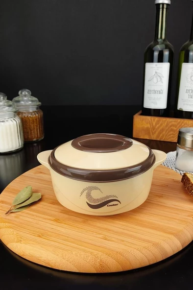 Digithome Paslanmaz Çelik Hazneli Yemek Termosu 500 Ml Kahverengi - CKR3148 C320.025 - 5