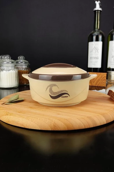 Digithome Paslanmaz Çelik Hazneli Yemek Termosu 500 Ml Kahverengi - CKR3148 C320.025 - 4