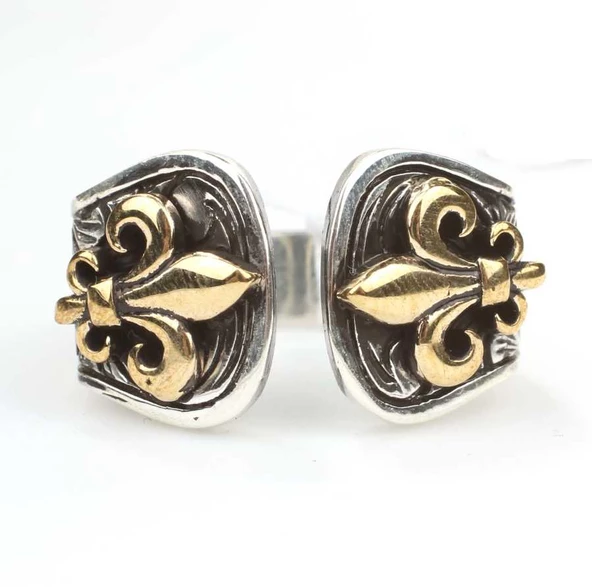 925 Ayar Gümüş ve Bronz Karışımı Osmanlı Motifli Erkek Yüzüğü - Resim 2