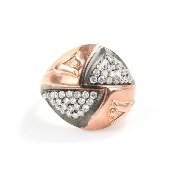 925 Ayar Gümüş Lale Motifli Yüzük - Resim 3