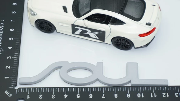 DK Tuning Soul Bagaj Gri ABS 3M 3D Yazı Logo Kia İle Uyumlu - 2