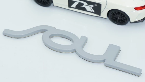 DK Tuning Soul Bagaj Gri ABS 3M 3D Yazı Logo Kia İle Uyumlu - 4