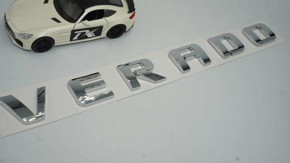 DK Tuning Silverado Bagaj Gümüş Yazı Logo Chevrolet İle Uyumlu - 4