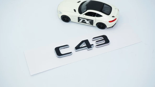 DK Tuning C 43 Bagaj Gri Siyah ABS Yazı Logo Benz İle Uyumlu - 3