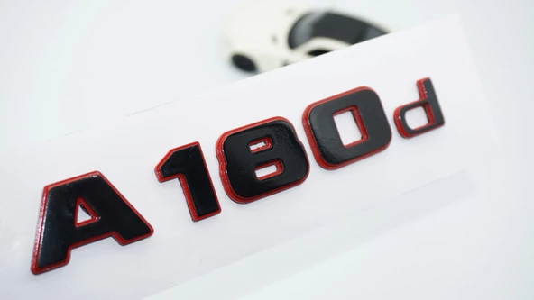 DK Tuning A 180d Bagaj Kırmızı Siyah ABS Yazı Logo Benz İle Uyumlu ürün görseli 1