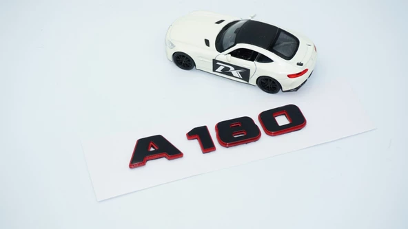 DK Tuning A 180 Bagaj Kırmızı Siyah ABS Yazı Logo Benz İle Uyumlu - 3